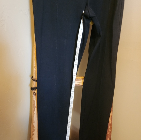 INC International Concepts Black Straight Leg Pants Gold Zipper Detail - Picture 5 of 8